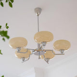 Lioraen | Modern Deco Glass Chandelier in Gold or Chrome Finish for Contemporary Interiors