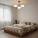 Velmirae | Brass & Wooden Persimmon Chandelier for Elegant Living Rooms