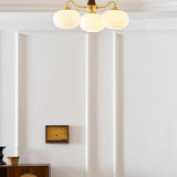 Velmirae | Brass & Wooden Persimmon Chandelier for Elegant Living Rooms