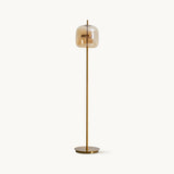 Loraya | Sculptural Glass Floor Light with Integrated LED for Living Room Lighting