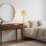 Loraya | Sculptural Glass Floor Light with Integrated LED for Living Room Lighting