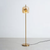 Loraya | Sculptural Glass Floor Light with Integrated LED for Living Room Lighting