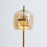 Loraya | Sculptural Glass Floor Light with Integrated LED for Living Room Lighting