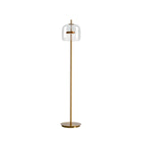 Loraya | Sculptural Glass Floor Light with Integrated LED for Living Room Lighting