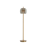 Loraya | Sculptural Glass Floor Light with Integrated LED for Living Room Lighting
