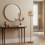 Loraya | Sculptural Glass Floor Light with Integrated LED for Living Room Lighting