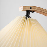 Lumira | Scandinavian Floor Lamp with Beech Wood and Linen Shade
