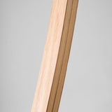 Lumira | Scandinavian Floor Lamp with Beech Wood and Linen Shade