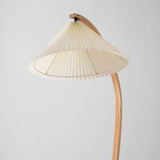 Lumira | Scandinavian Floor Lamp with Beech Wood and Linen Shade