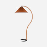 Lumira | Scandinavian Floor Lamp with Beech Wood and Linen Shade