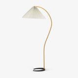 Lumira | Scandinavian Floor Lamp with Beech Wood and Linen Shade