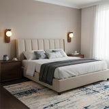 Lumirae | Modern Wood Effect Wall Light with Frosted Globe for Bathroom and Bedroom Lighting