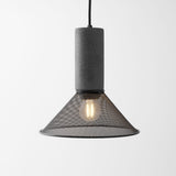 Virexo | Industrial Concrete Pendant Light with Cylindrical Cement Shade for Modern Interiors