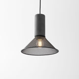 Virexo | Industrial Concrete Pendant Light with Cylindrical Cement Shade for Modern Interiors