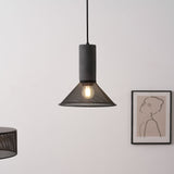 Virexo | Industrial Concrete Pendant Light with Cylindrical Cement Shade for Modern Interiors