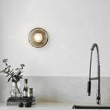 Noreva | Sculptural Glass Wall Light with Integrated LED for Modern Interior Lighting