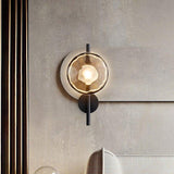 Noreva | Sculptural Glass Wall Light with Integrated LED for Modern Interior Lighting