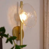 Noreva | Sculptural Glass Wall Light with Integrated LED for Modern Interior Lighting