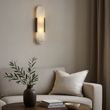 Lunessa | Marble Wall Light with Soft Ambient Glow for Modern Interiors