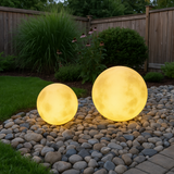 Eroa | Decorative Moon Sphere Garden Lamp with Warm LED Glow for Pathway, Garden and Balcony Use