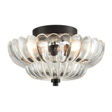 Amyra | Vintage Amber Glass Ceiling Lamp for Living Room and Bedroom