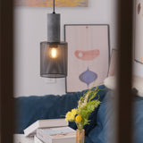 Virexo | Industrial Concrete Pendant Light with Cylindrical Cement Shade for Modern Interiors