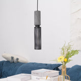 Virexo | Industrial Concrete Pendant Light with Cylindrical Cement Shade for Modern Interiors