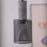 Virexo | Industrial Concrete Pendant Light with Cylindrical Cement Shade for Modern Interiors