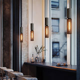 Virexo | Industrial Concrete Pendant Light with Cylindrical Cement Shade for Modern Interiors