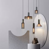 Virexo | Industrial Concrete Pendant Light with Cylindrical Cement Shade for Modern Interiors