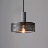 Virexo | Industrial Concrete Pendant Light with Cylindrical Cement Shade for Modern Interiors