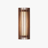Soreon | Luxury Wooden Wall Lamp Modern LED Wall Light with Walnut Finish for Living Room, Bedroom and Dining Room