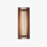 Soreon | Luxury Wooden Wall Lamp Modern LED Wall Light with Walnut Finish for Living Room, Bedroom and Dining Room