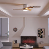 Arvienne | Nordic Wooden Ceiling Fan Light with LED for Modern Bedrooms