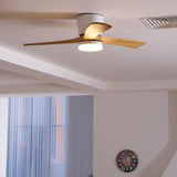 Arvienne | Nordic Wooden Ceiling Fan Light with LED for Modern Bedrooms
