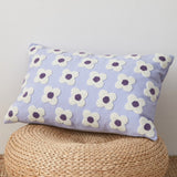 Zelric | Embroidered Daisy Cushion Cover for Sofa and Bed Decor