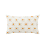 Zelric | Embroidered Daisy Cushion Cover for Sofa and Bed Decor