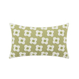 Zelric | Embroidered Daisy Cushion Cover for Sofa and Bed Decor