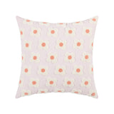 Zelric | Embroidered Daisy Cushion Cover for Sofa and Bed Decor