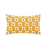 Zelric | Embroidered Daisy Cushion Cover for Sofa and Bed Decor