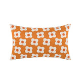 Zelric | Embroidered Daisy Cushion Cover for Sofa and Bed Decor