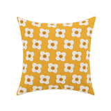Zelric | Embroidered Daisy Cushion Cover for Sofa and Bed Decor