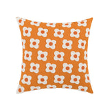 Zelric | Embroidered Daisy Cushion Cover for Sofa and Bed Decor