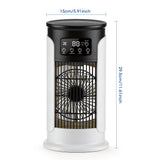 3-in-1 Portable Air Cooler Fan with Humidifier & LED Night Light