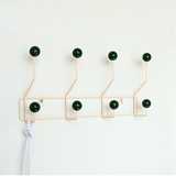 Kirex | Modern Wall Hook Rack with Mid Century Design for Entryway, Bedroom and Home Storage