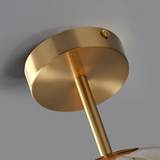 Noraya | Modern Copper Glass Ceiling Light with E27 Fitting for Hallway and Bedroom Lighting
