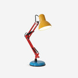 Velmora | Colourful Adjustable Desk Lamp with Mechanical Arm and Plug-In Design