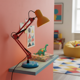 Velmora | Colourful Adjustable Desk Lamp with Mechanical Arm and Plug-In Design