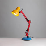 Velmora | Colourful Adjustable Desk Lamp with Mechanical Arm and Plug-In Design