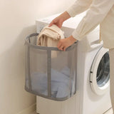 Sumi | Foldable Nylon Mesh Laundry Hamper with Hanging Loop for Bathroom and Laundry Room